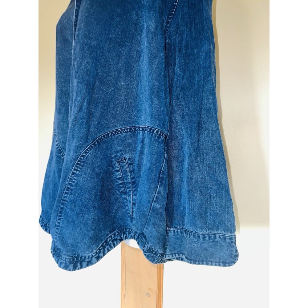 J Jill Denim Women’s Jean Button Front Distressed Jacket Blazer Size XL - Picture 8 of 8